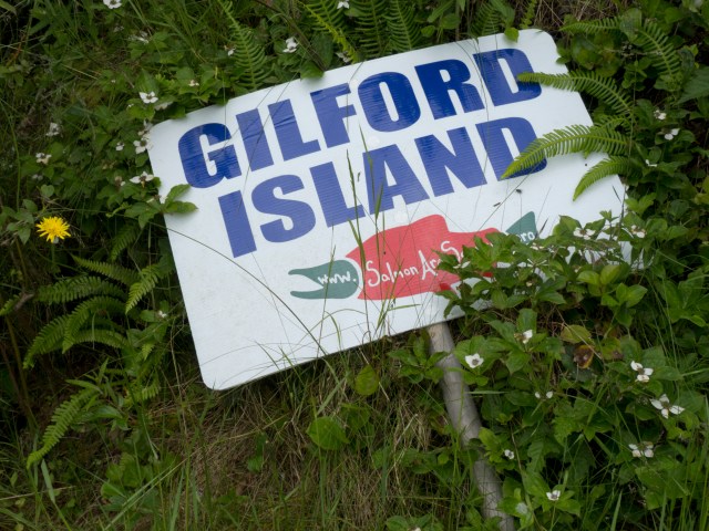 Gilford Island sign