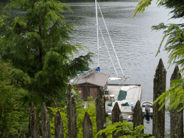 wet lab, dock, nets, boat