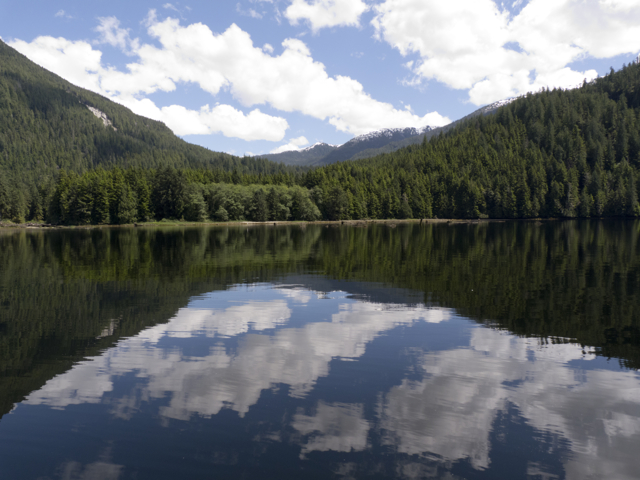 Ahta River at head of Bond Inlet