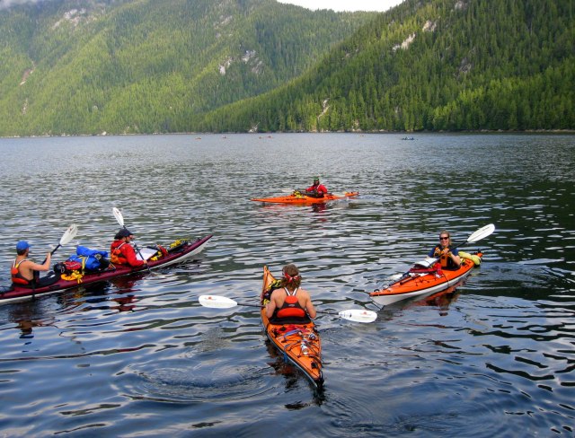 Junneau kayakers
