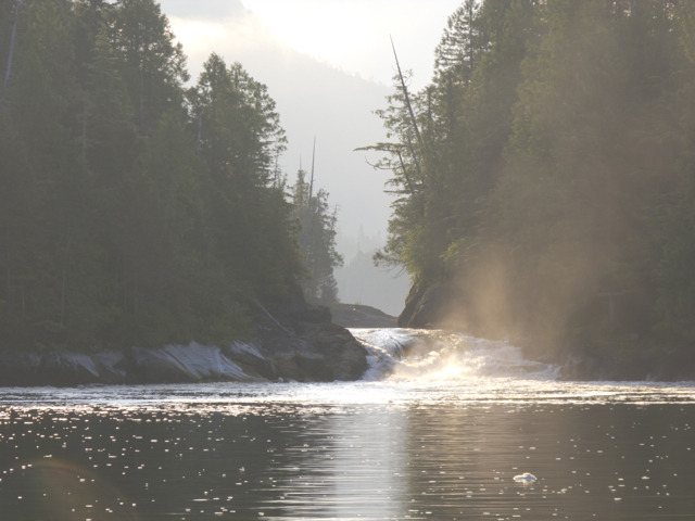 Verney Falls in the evening